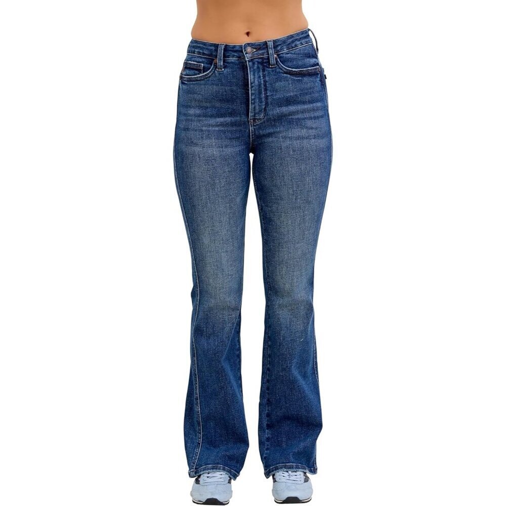 Women's High Waist Tummy Control Bootcut Jeans Multiple Inseams